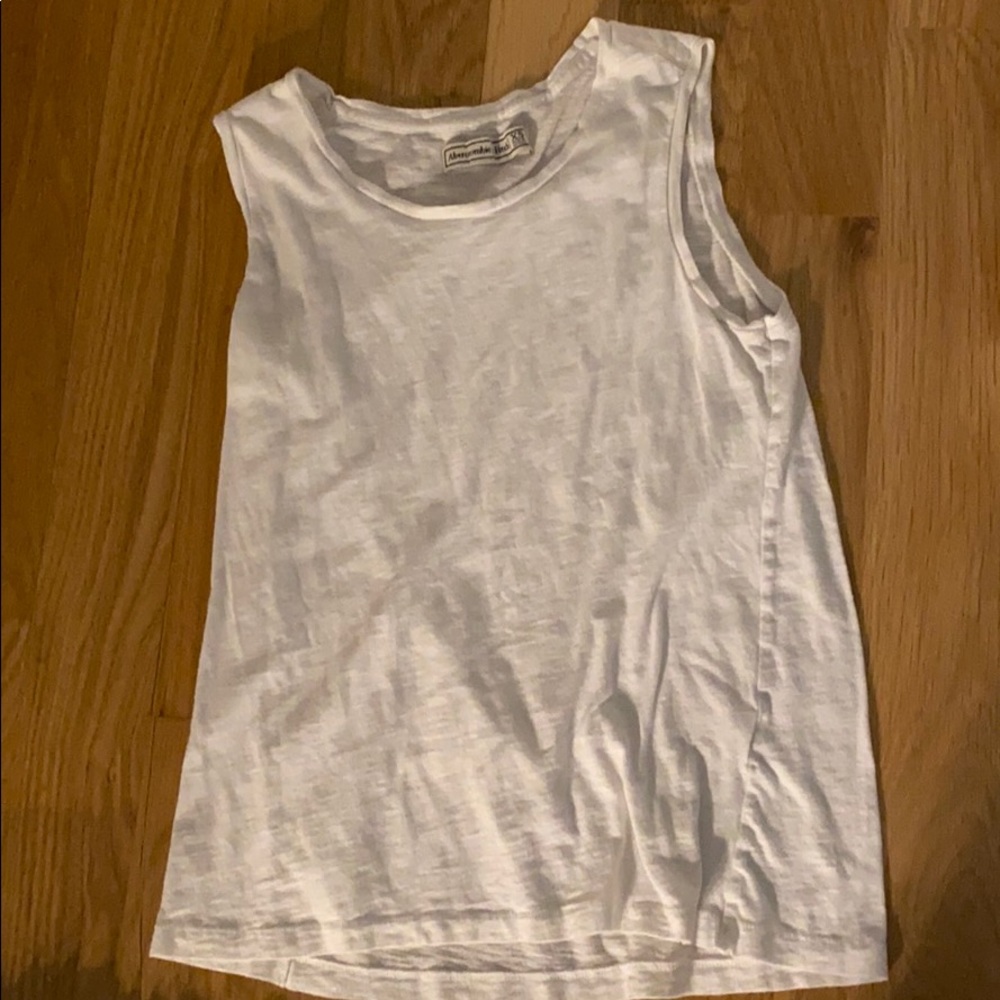 White Women’s Tank Abercrombie & Fitch